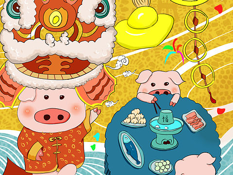 節(jié)日插畫（個人主頁-ZMzU3MTk3NTI=） - 藝術(shù)插畫 - 站酷設(shè)計師做原創(chuàng)的小哥哥原創(chuàng)素材 - 站酷ZCOOL