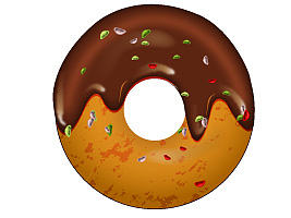 临摹-面包甜甜圈