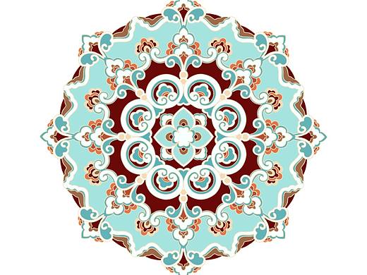 敦煌团花藻井（临摹）