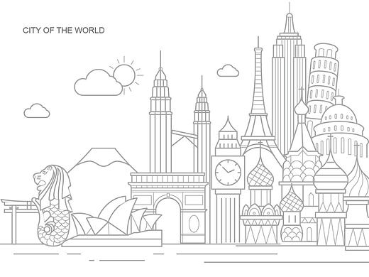 城市建筑 极简图标（个人主页-ZMTg5MTEyNDA=） - 图标 - 站酷设计师Charles_王原创素材 - 站酷ZCOOL