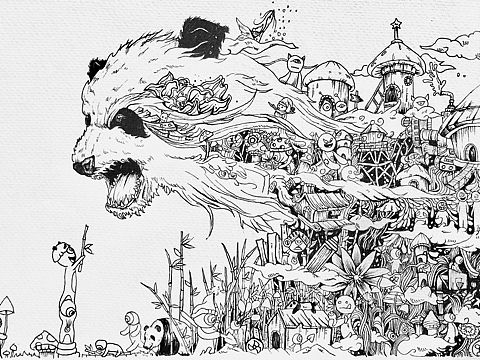 手绘插画