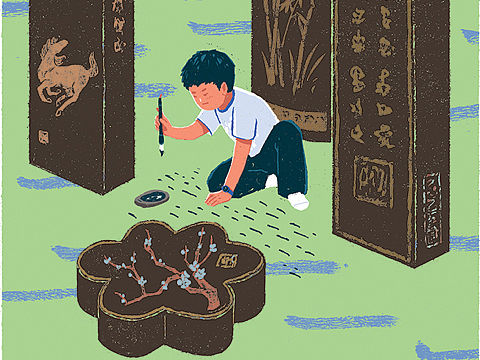 《墨童》书籍插画