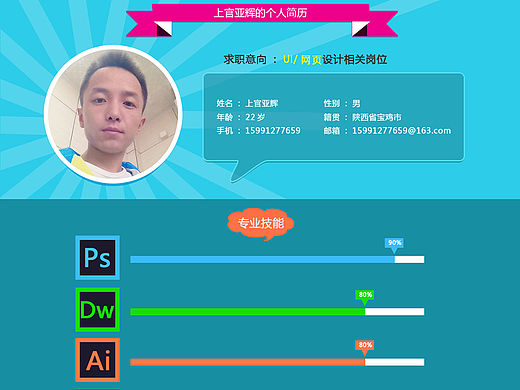 简历（个人主页-ZMTUwMjE3MzI=） - 品牌 - 站酷设计师上官亚辉520原创素材 - 站酷ZCOOL