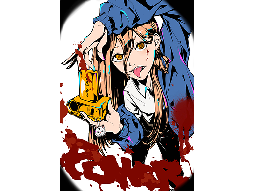 电锯人 power插画