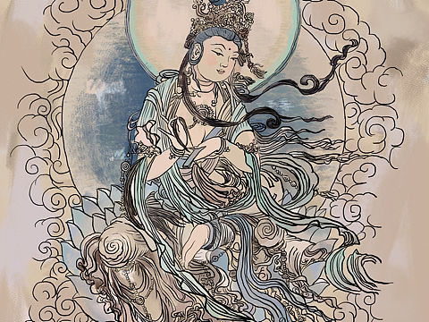 敦煌莫高窟 普贤王菩萨