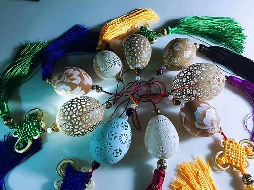 蛋哥的蛋雕作品