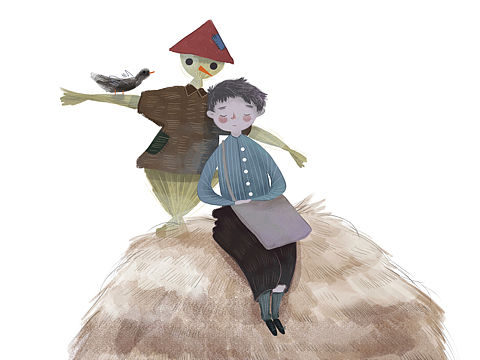 周繪 稻草人（個(gè)人主頁(yè)-ZMzEzNjU5NzY=） - 兒童插畫 - 站酷設(shè)計(jì)師小雨人Meng原創(chuàng)素材 - 站酷ZCOOL