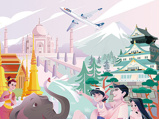 山东航空宣传海报