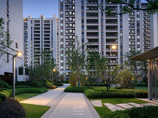 中海左岸·澜庭大区实景拍摄