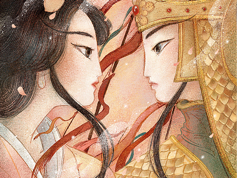 《木兰辞》绘本(节选)插画-绘本4.