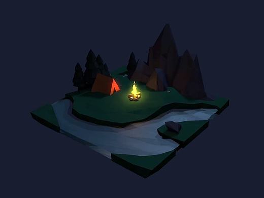 low poly（個(gè)人主頁-ZMTk5NDg0MDg=） - 場(chǎng)景 - 站酷設(shè)計(jì)師沈聰Zzz原創(chuàng)素材 - 站酷ZCOOL