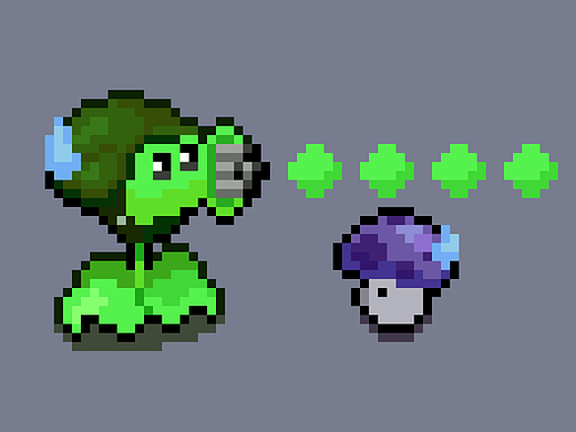 像素画┃植物大战僵尸？