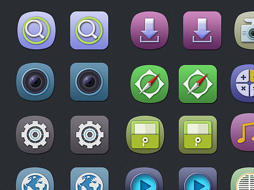 车载UI APP图标（个人主页-ZMTg1NTk2MjQ=） - 图标 - 站酷设计师天生我曹原创素材 - 站酷ZCOOL