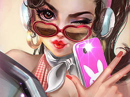 來張自拍~DVA愛你喲~守望先鋒一周年