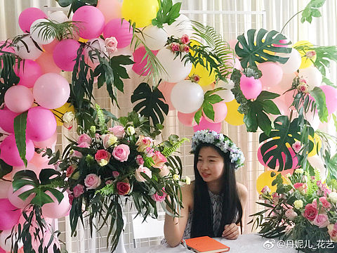 签到桌花、背景花、气球鲜花（个人主页-ZMjc3MzUwNDQ=） - 其他手工艺 - 站酷设计师李诗丹妮儿_花艺原创素材 - 站酷ZCOOL
