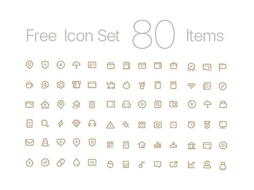 Free  Icon Set 80 Items