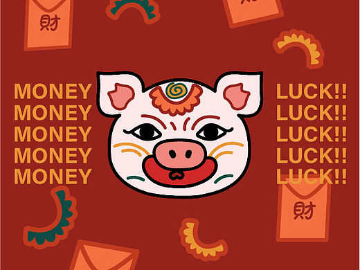 小猪头壁纸（个人主页-ZMzI4NDcyMDg=） - 艺术插画 - 站酷设计师跑啊跑滑不倒原创素材 - 站酷ZCOOL