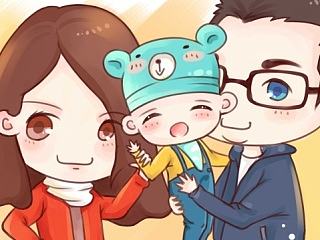 插画全家福