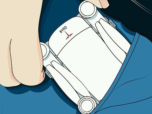 普宙无人机插画海报