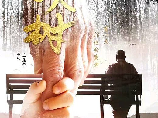 老人树海报设计