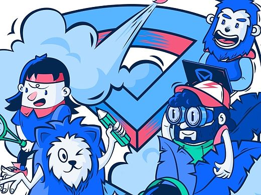 电脑管家文化衫涂鸦