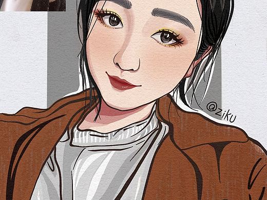 手绘头像 可约稿哦