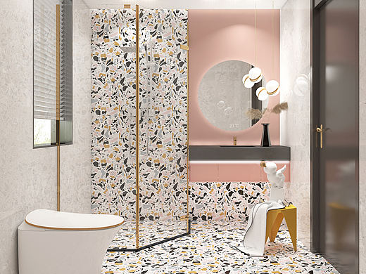 玫瑰色与杂色之间