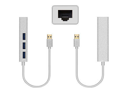 USB转rj45带usb3.0接口3个