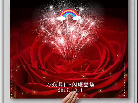 华丽绽放海报