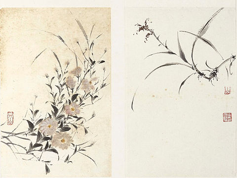 张田伟国画作品，杂花册