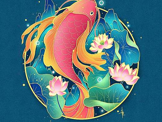 国潮插画花鸟鱼虫小品合集