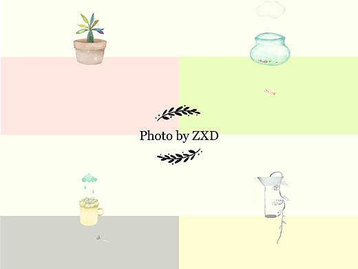 【水彩风】清新绿植