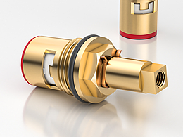 角阀三维渲染海报