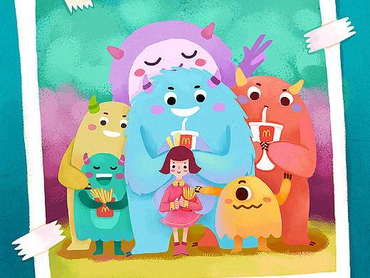  给麦当劳画的插画