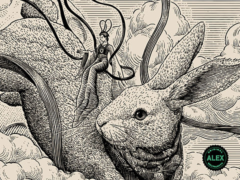 合作插画 | 中秋玉兔