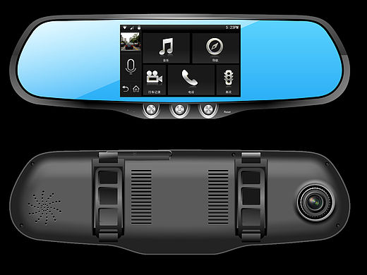 智能后视镜外观+界面