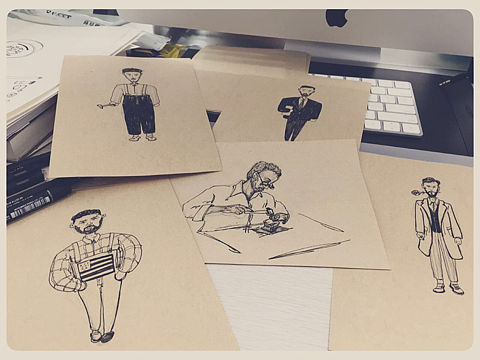 黑白线稿插画（个人主页-ZMTkzOTAzMDA=） - 艺术插画 - 站酷设计师MUYI一木易插画原创素材 - 站酷ZCOOL