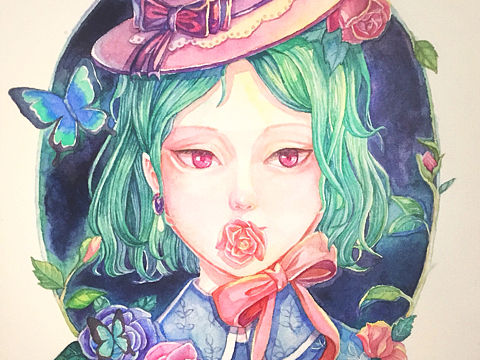 花与少女