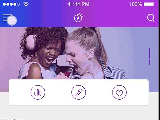 UI动效 界面动效 音乐界面动效 小动画