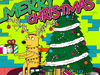 大叔的阿狗圣诞快乐...