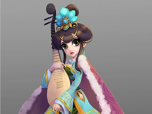 角色設(shè)定--王昭君（個人主頁-ZMTM0MDU1ODQ=） - 游戲原畫 - 站酷設(shè)計師Mix_D原創(chuàng)素材 - 站酷ZCOOL