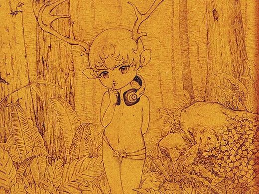 在密林的入口处～（个人主页-ZMjUzNDQxNzY=） - 艺术插画 - 站酷设计师上云四涧原创素材 - 站酷ZCOOL