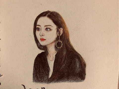 手绘彩铅～娜扎