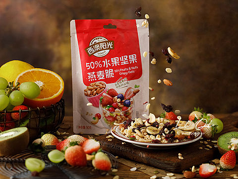 #分享客片#水果麦片（个人主页-ZNDgzOTY3Njg=） - 产品摄影 - 站酷设计师美食摄影李大可原创素材 - 站酷ZCOOL