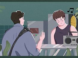 重庆森林电影小插画