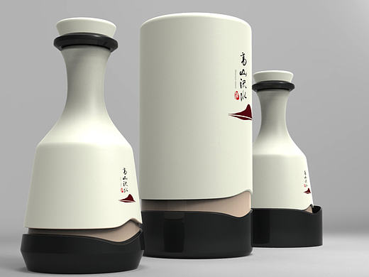 高山流水白酒瓶形设计