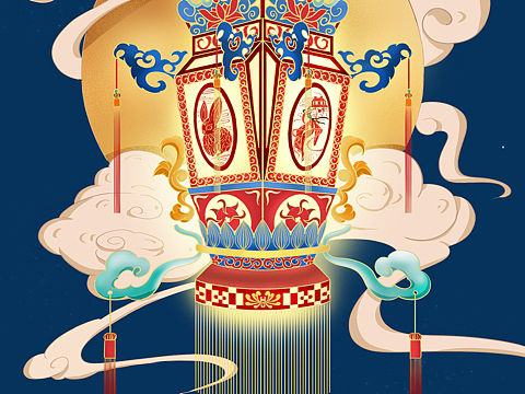 花燈（個人主頁-ZNTM2NzIwMjQ=） - 商業(yè)插畫 - 站酷設(shè)計師Chikii原創(chuàng)素材 - 站酷ZCOOL