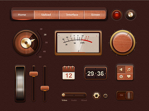 拟物风格图标临摹