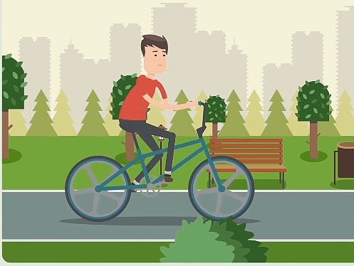 公益广告-绿色出行-碎片时间利用