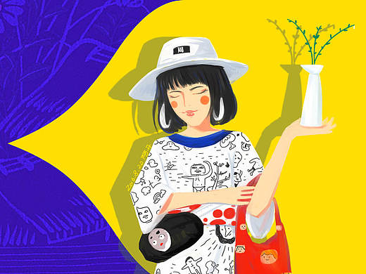 少女周哼哼（个人主页-ZMTc4OTM1MDQ=） - 商业插画 - 站酷设计师阿開原创素材 - 站酷ZCOOL